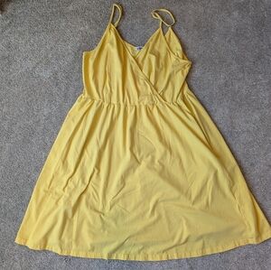 Sunny Yellow Midi Dress